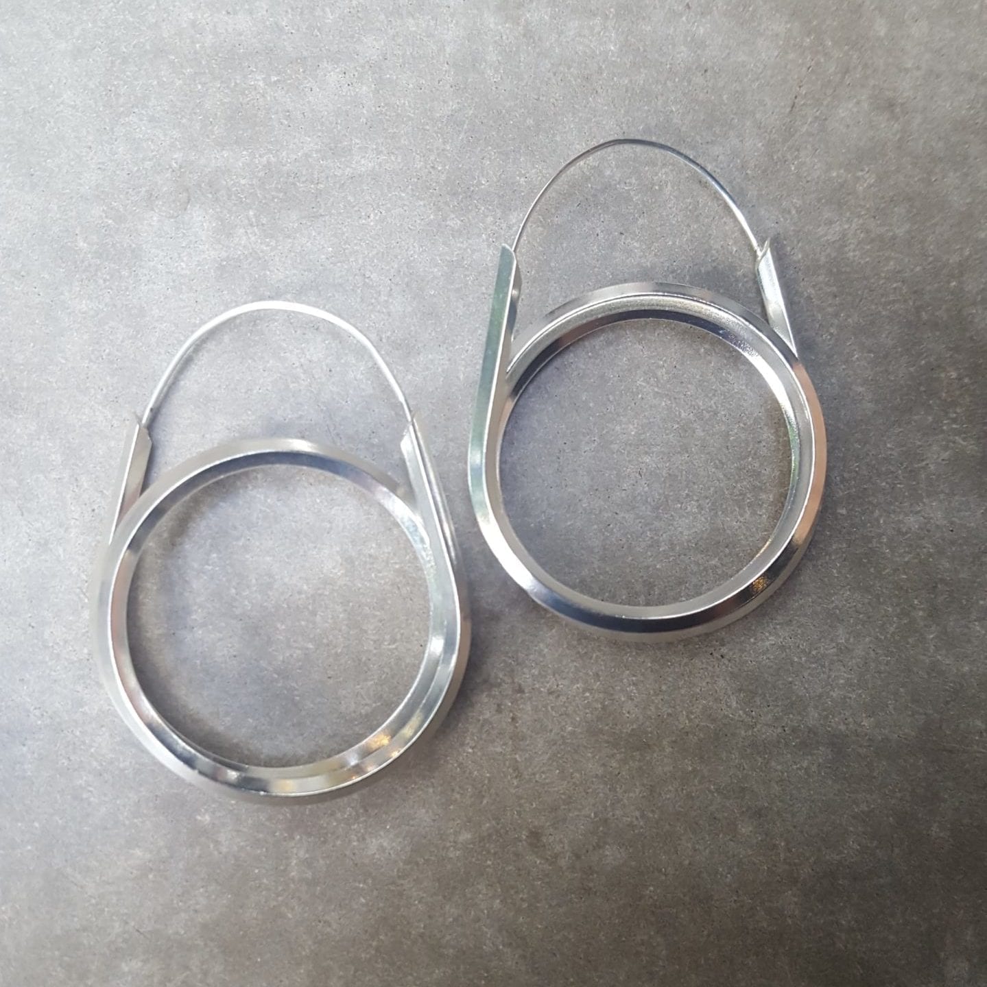 Silver hoops